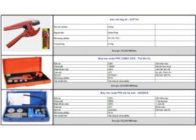 Bảng Báo Giá Máy Hàn PPR & HDPE Các Cỡ